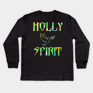 Holy Spirit Christian Jesus Christ Love Religious Slogan Disciple Men's Kids Long Sleeve T-Shirt